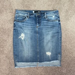 KUT from the kloth denim skirt
